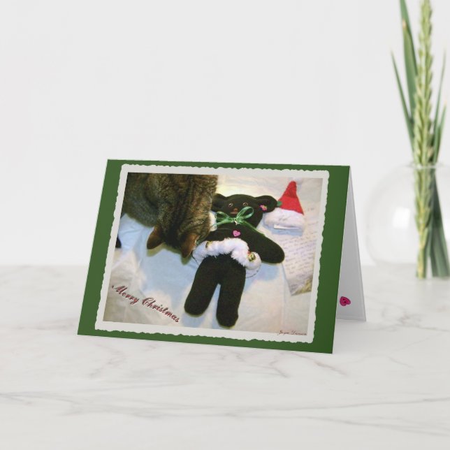 NalleBearette god jul! Helgkort (Framsida)