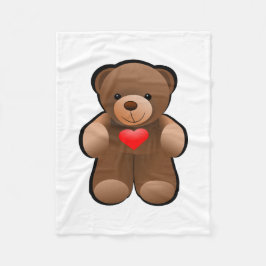 Nallebild Fleecefilt