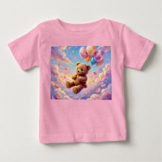 NALLEBJÖRN ~ Flytande Himmel Moln Ballonger ~ T Shirt