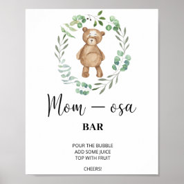 Nallebjörn \ Mån-enda bar Poster