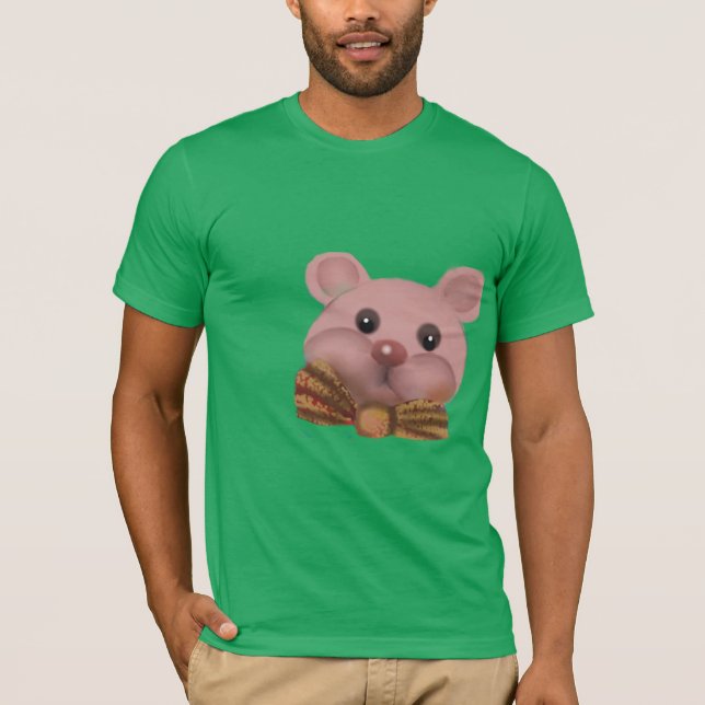 nallebjörn med band t shirt (Framsida)