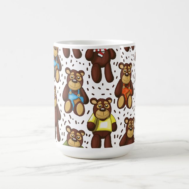 Nallebjörn mönster kaffemugg (Center)