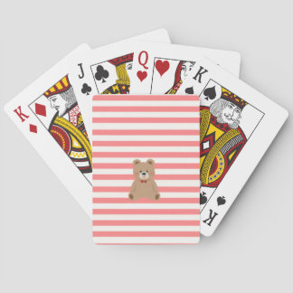 Nallebjörn rödrandig casinokort