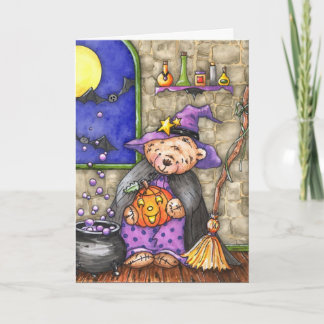 NallehäxaHalloween kort - anpassade