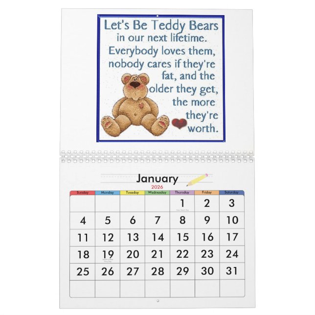 Nallekalender Kalender (Jan 2026)