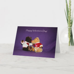 Nallekyssvalentin kort för dag