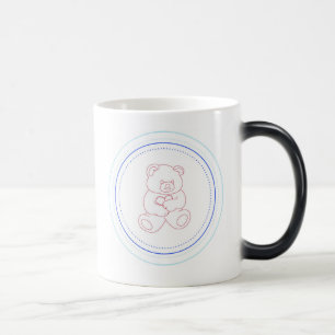 Nallemugg (pojke/blått) magisk mugg