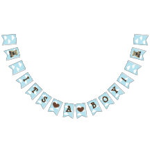 Nallen Baby Shower för Blue Clouds