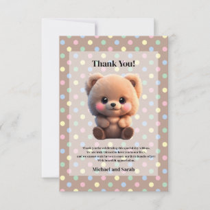 Nallen Barly Wait Baby Shower Tack Kort