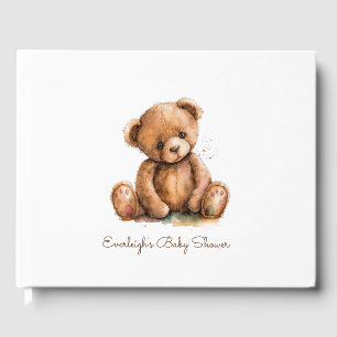 Nallen Cute Watercolor Gästböcker