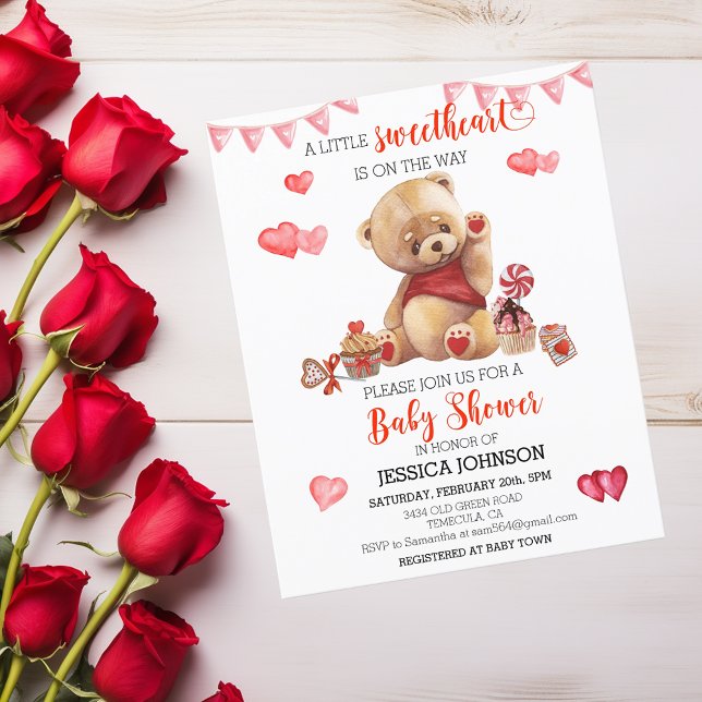 Nallen för Valentindagen Baby Shower (Skapare uppladdad)