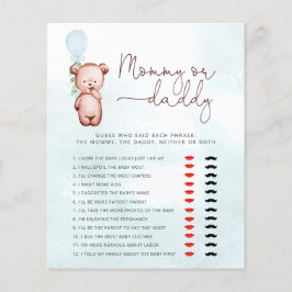 Nallen gissar vem som sa det Mamma eller pappa Gam