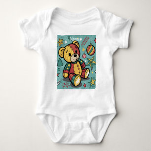 Nallen Juli med det stora lappverket T Shirt