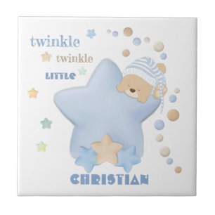Nallen Twinkle Twinkle Little Star Pojke Ce Kakelplatta