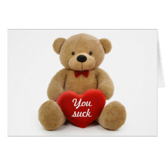 nallen "You Suck" Hälsningskort