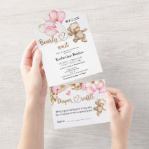 Nallens babyvisningsprogram i en enda inbjudan