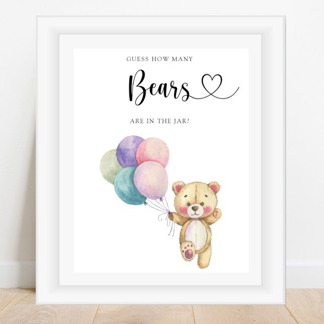 Nallens ballonger - gissa hur många björnar som fi poster (Skapare uppladdad)