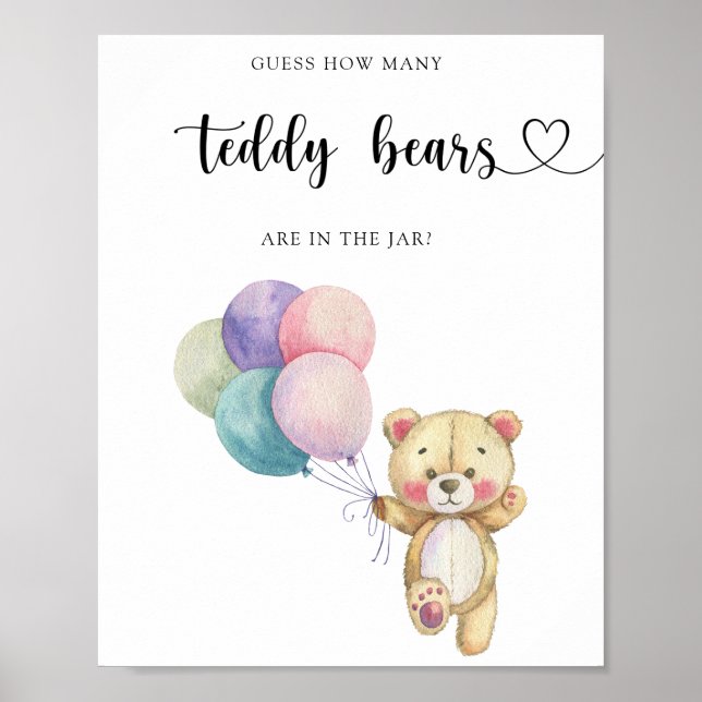Nallens ballonger - gissa hur många nallar poster (Framsidan)