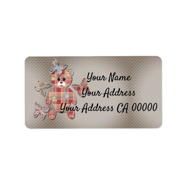 Nallens etikett adressetikett (Framsidan)