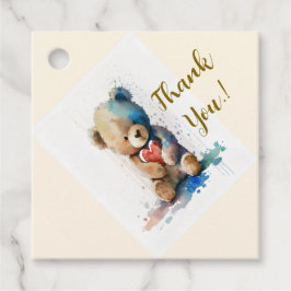 Nallens Födelsedagsfest Gåvor Etiketter