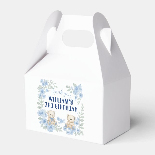 Nallens Födelsedagsfest Presentaskar (Framsidan Sidan)