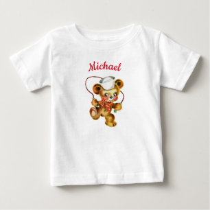 Nallens hoppande Rope personlig namn T Shirt