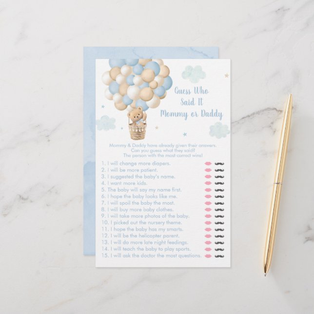 Nallens Luftballong gissar vem som sa att det spel (Fram/Back In Situ)