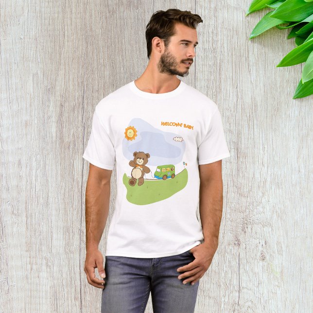 Nallens välkomstutkast Baby Nursery Design T Shirt (Skapare uppladdad)