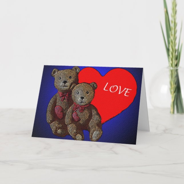 Nallevalentin kort för dag (Framsida)