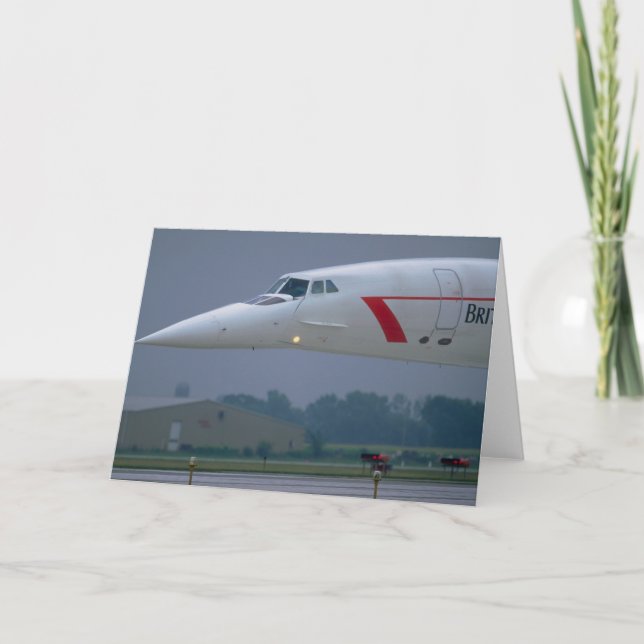 Nålnäsa av en British Airways Concorde Kort (Framsida)