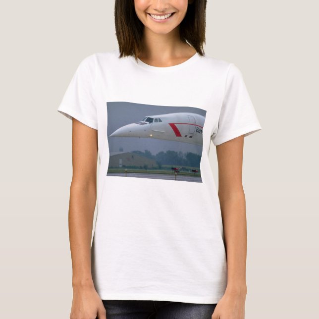Nålnäsa av en British Airways Concorde Tee (Framsida)