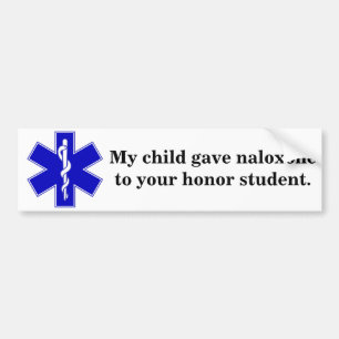 Naloxone hederstudent bildekal