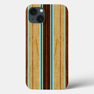 Nalu Hou Faux Koa Trä Surfbräda iPad Air Fodral