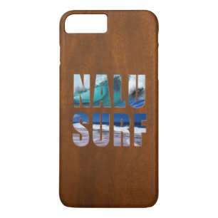 Nalu-Surf Hawaiian Wave Falskt Koa Trä Surfbräda