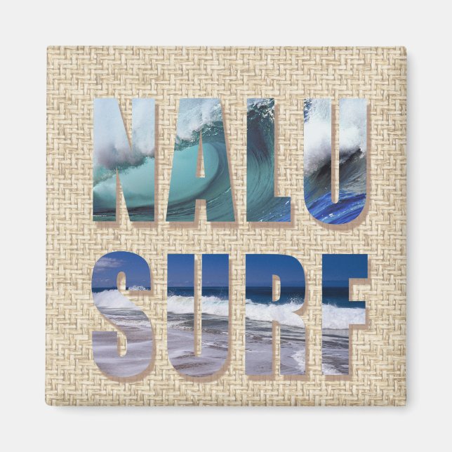 Nalu-Surfa Island Ord Magnet (Framsidan)