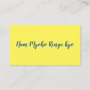 Nam Myoho Renge Kyo Lotus Buddhist Affärskort Visitkort