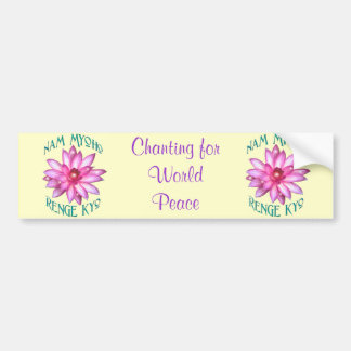 Nam Myoho Renge Kyo med lotusblommablommadesign Bildekal