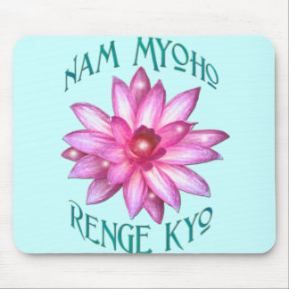 Nam Myoho Renge Kyo med lotusblommablommadesign Musmatta