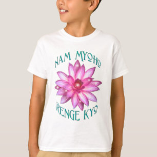 Nam Myoho Renge Kyo med lotusblommablommadesign Tee