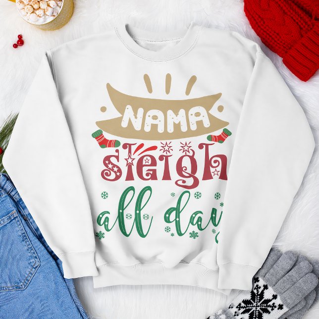 Nama Sleigh Hela dagen Den konstiga julen Helgdag T Shirt (Skapare uppladdad)