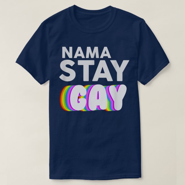 Nama Stanna Gay Funny LBGT Pride Awareness Month s T Shirt (Design framsida)