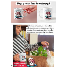 Namaastee, oveja yogui kaffemugg