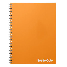 Namaqua orange färg namn anteckningsbok