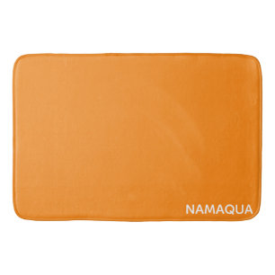 Namaqua orange färg namn badrumsmatta