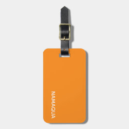 Namaqua orange färg namn bagagebricka