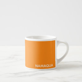 Namaqua orange färg namn espressomugg