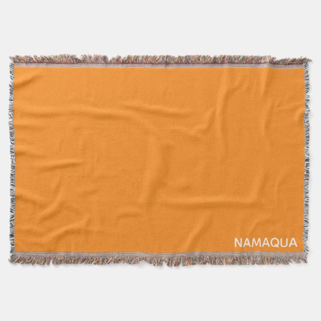 Namaqua orange färg namn filt (Framsidan)
