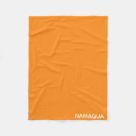 Namaqua orange färg namn fleecefilt