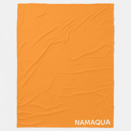 Namaqua orange färg namn fleecefilt