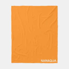 Namaqua orange färg namn fleecefilt